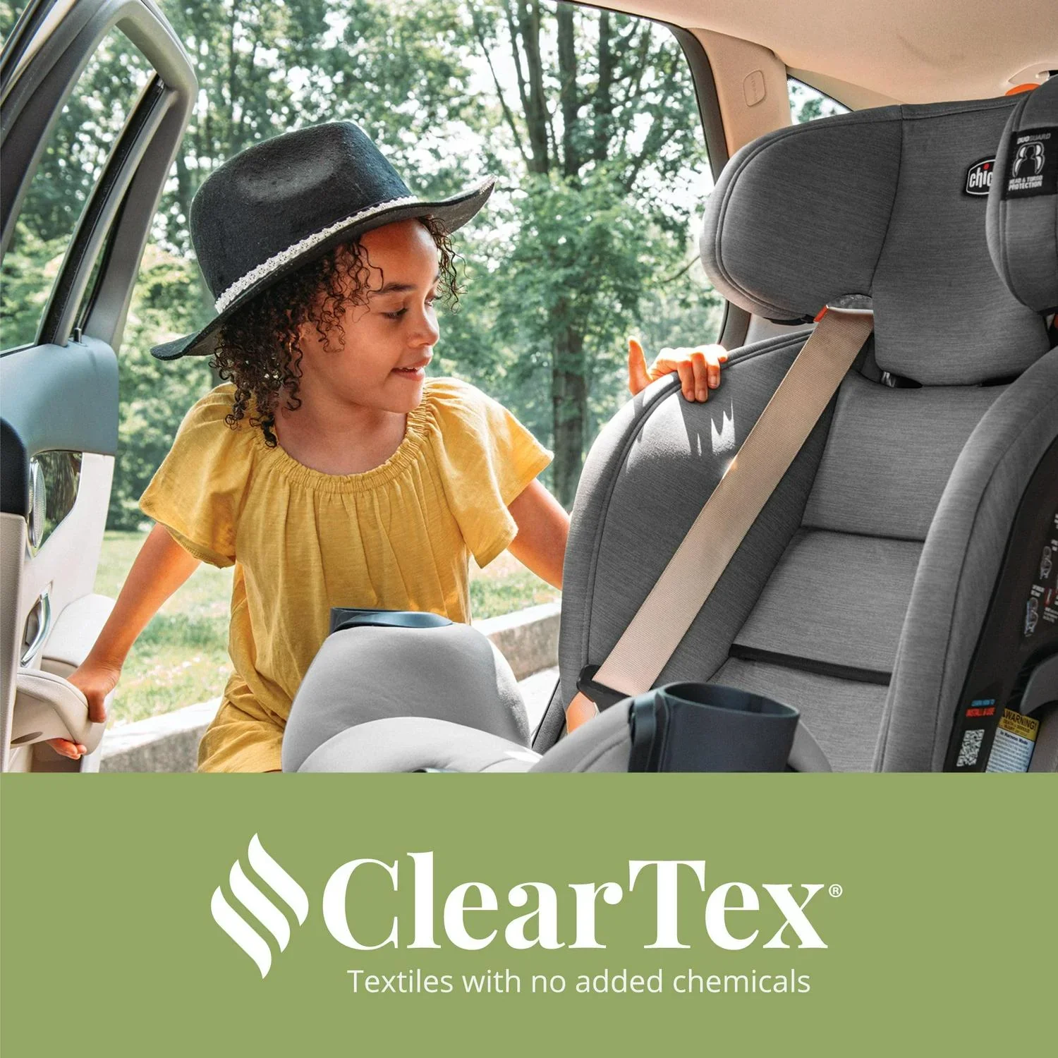 Chicco OneFit ClearTex All-in-One Car Seat - Slate (Grey). New