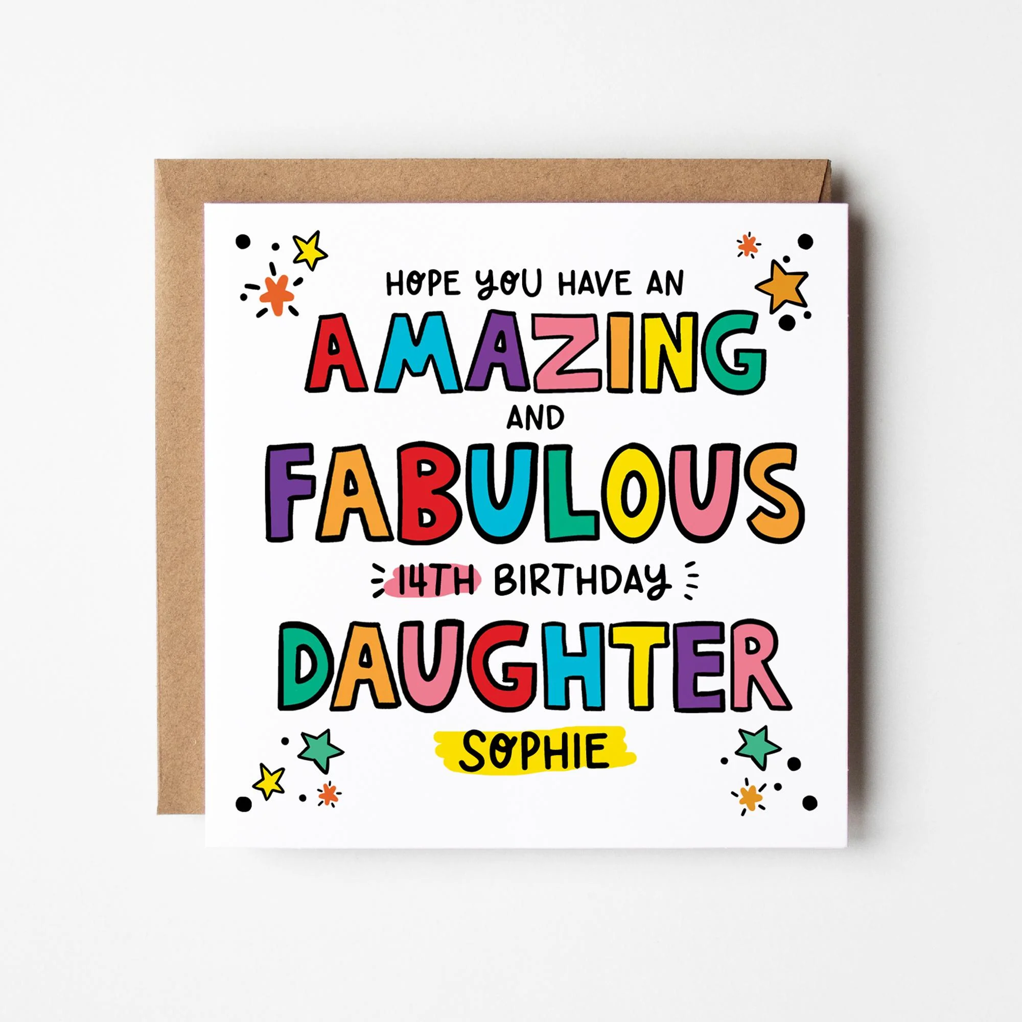 Amazing Daughter Birthday Card a?�� Birthday Number Card for Daughter a?�� Birthday Card For Daughter a?�� Birthday Card a?��