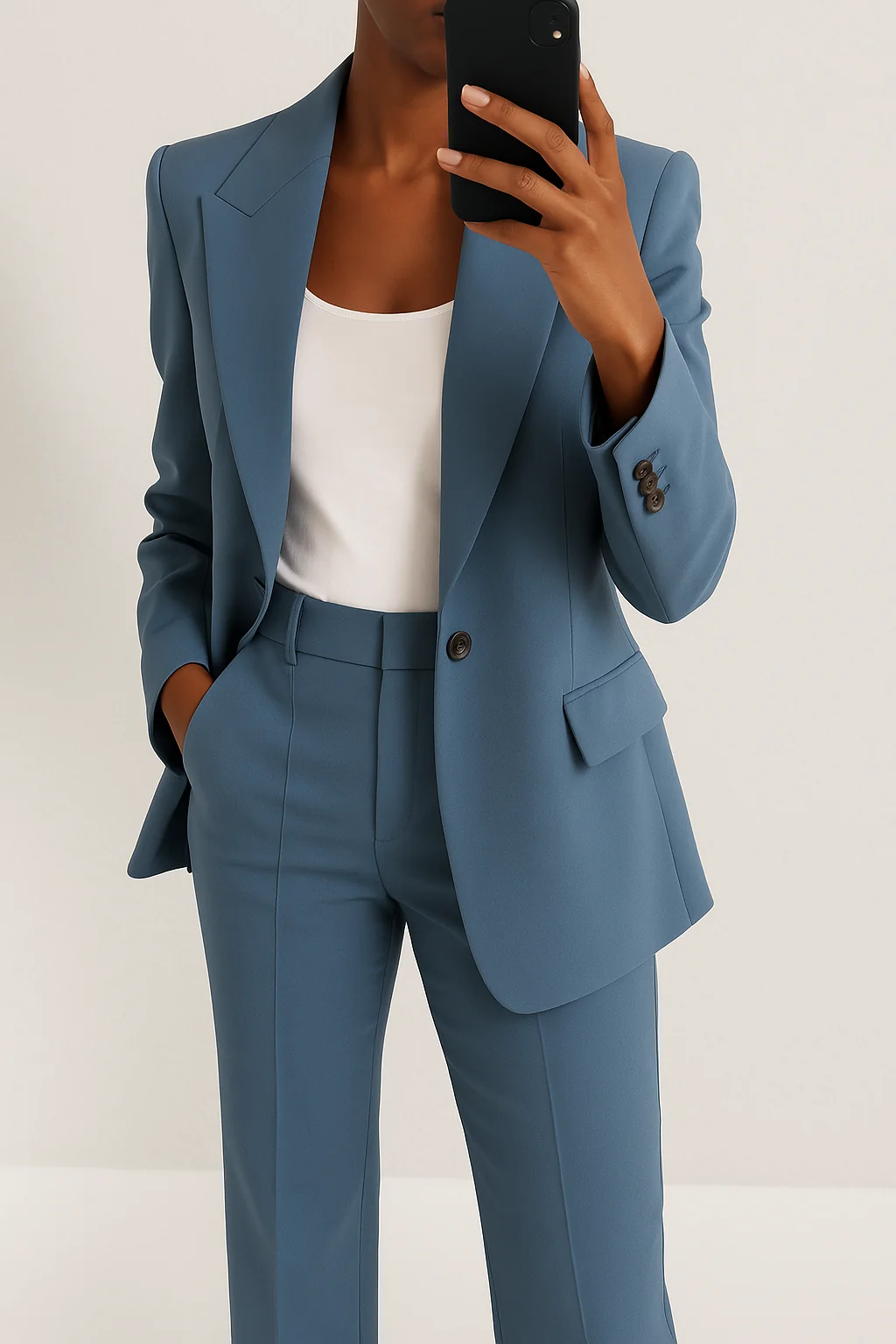 Women��s Tailored Suit Set Elegant Blazer and Trouser Combination