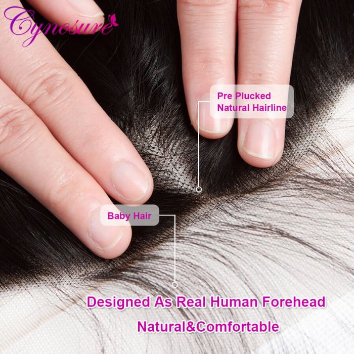 13x4 HD Transparent Lace Frontal Indian Hair Kinky Curly Human Virgin Hair Free Part 10-20 Inch