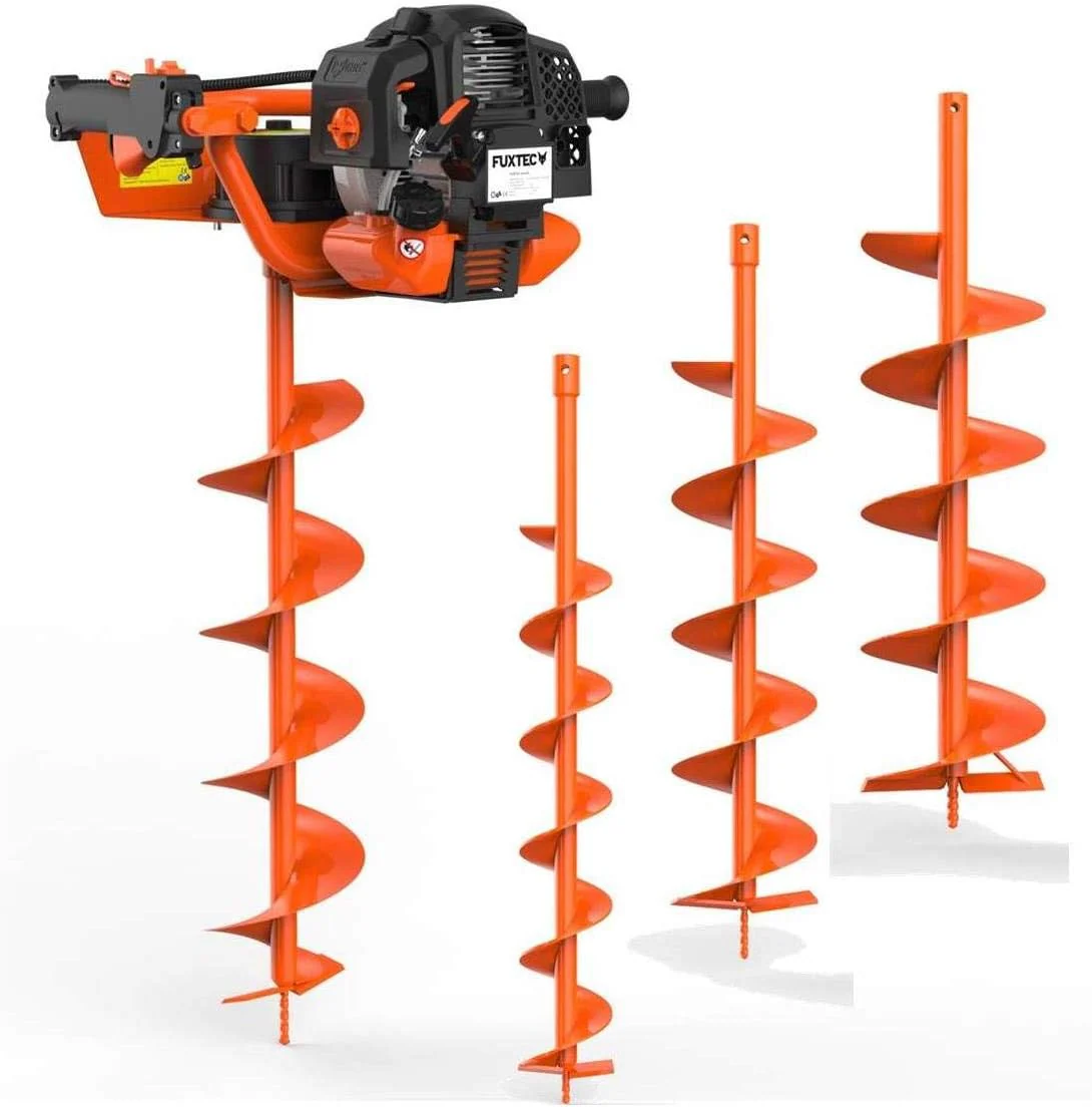 FUXTEC FX-EB152-3HP 52CC 2-Stroke Engine Gasoline Drill with 3 Drill Bits 100/150/200 mm