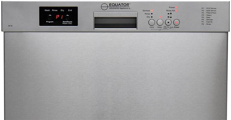 Equator 24'' Built In Dishwasher 14 Place Settings Front Control