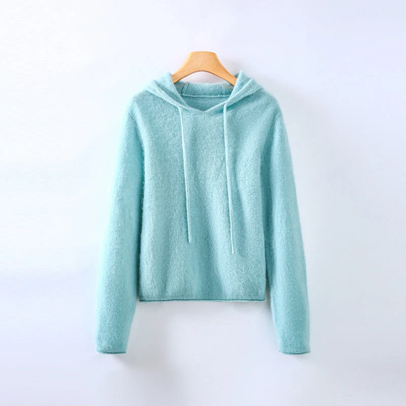 Women��s Cashmere Hoodie Lightweight Soft and Elegant Drape