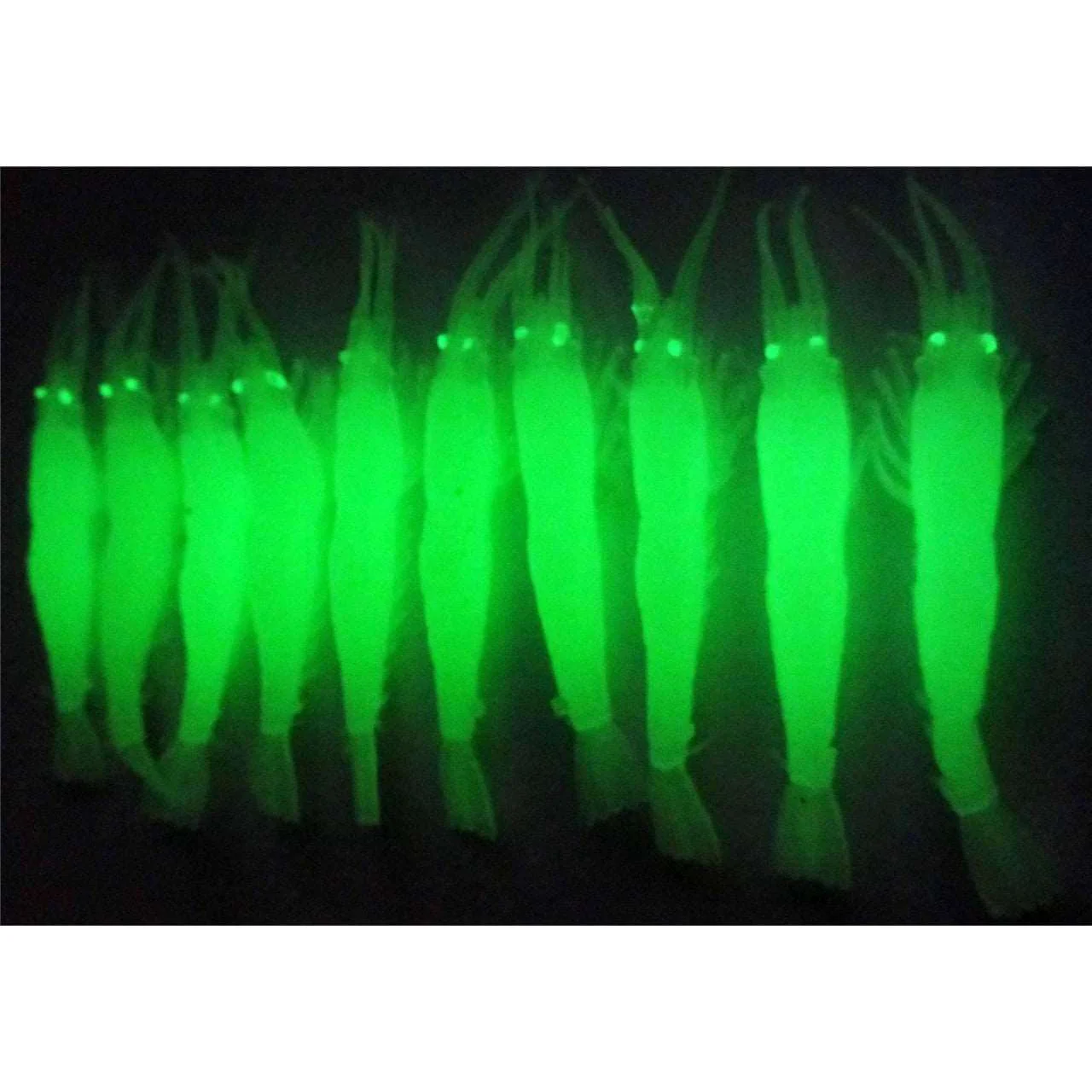 10 x Soft Plastic Large Lumo Prawn Shrimp Yabbie Lure 85mm Fishing Tackle