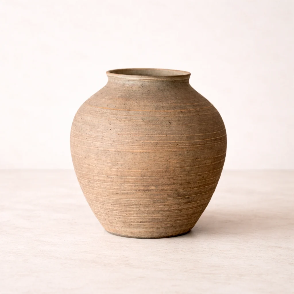 Natural Stripe Plum Vase