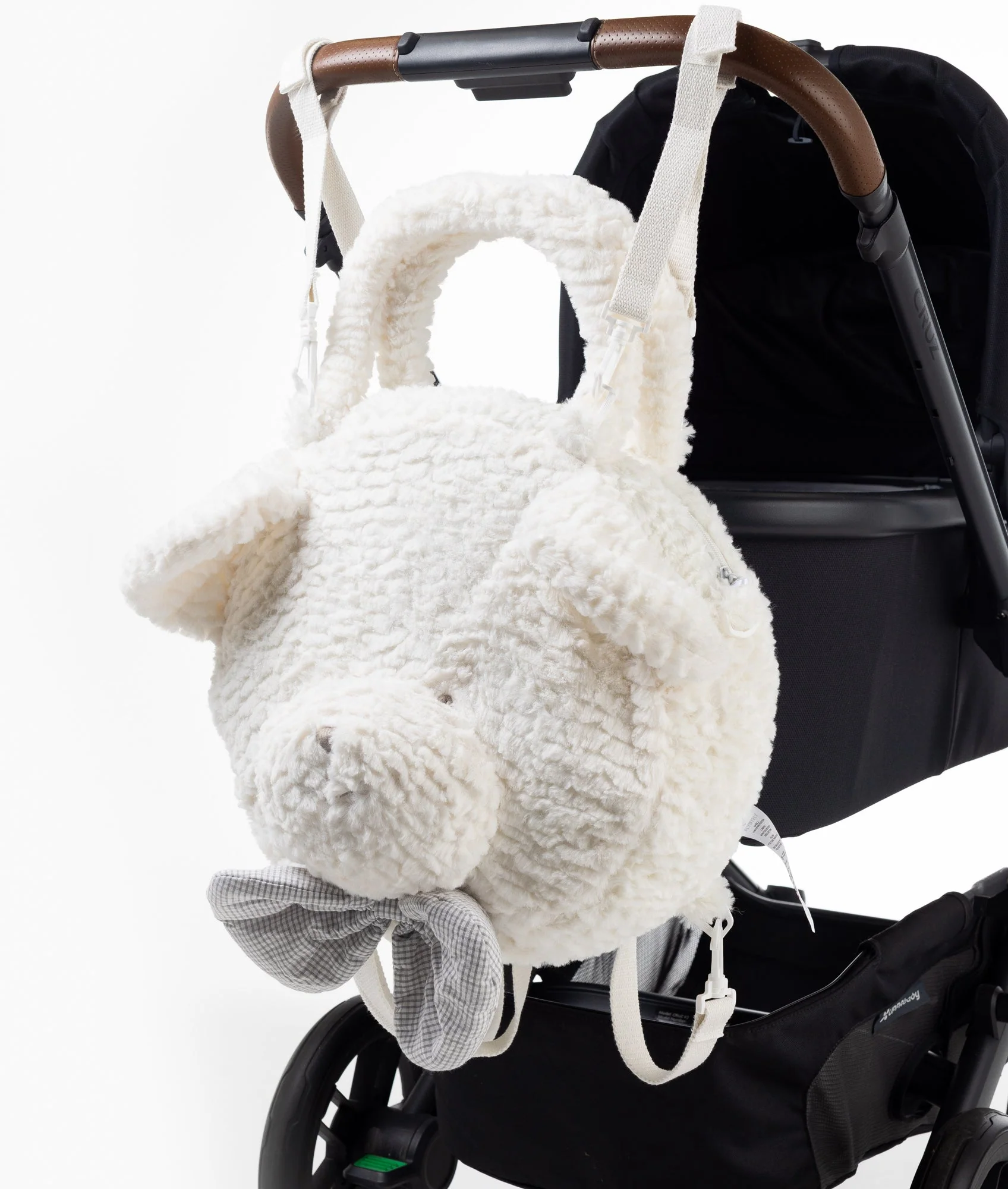 Baby Bag in Bear Head Shape | White & Grey