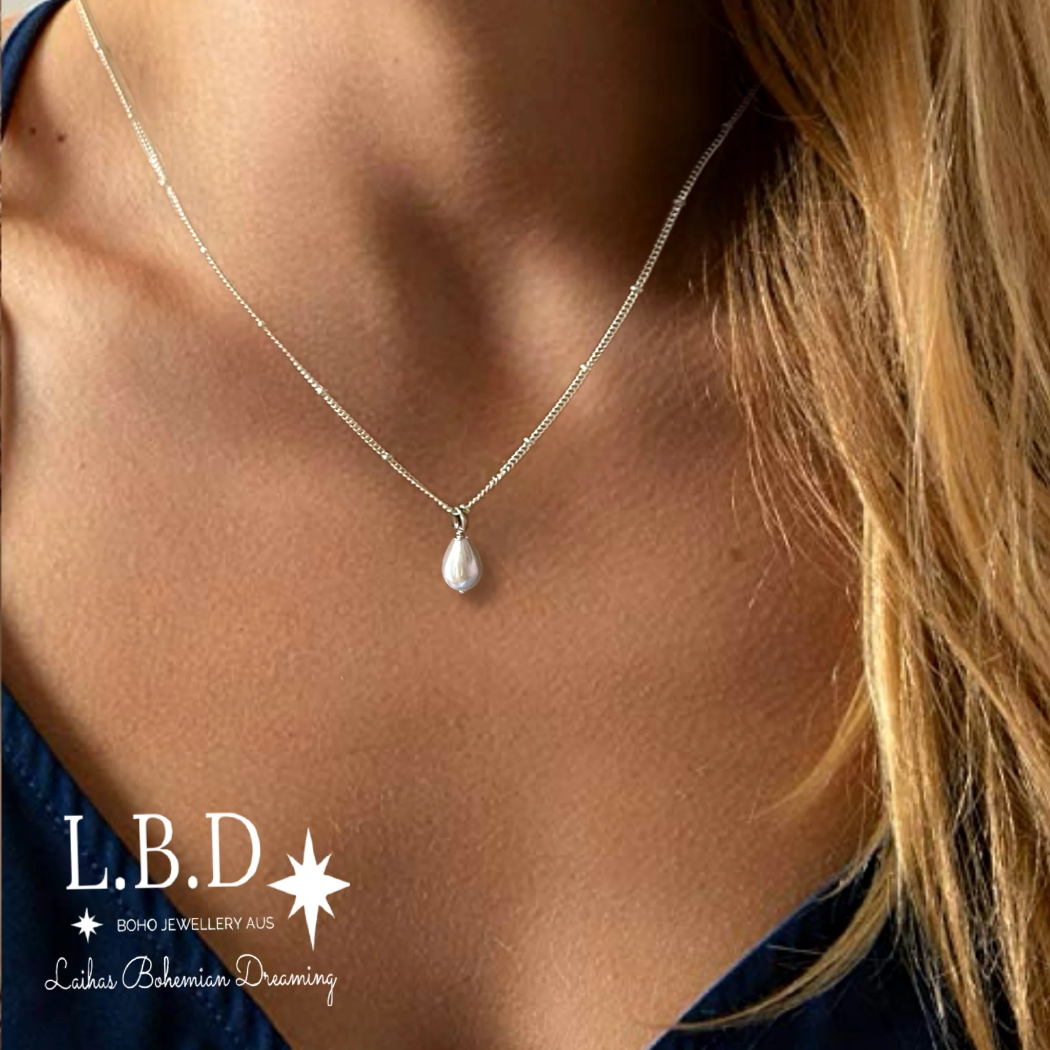 Laihas Pearly Hearts Petite Pearl Necklace