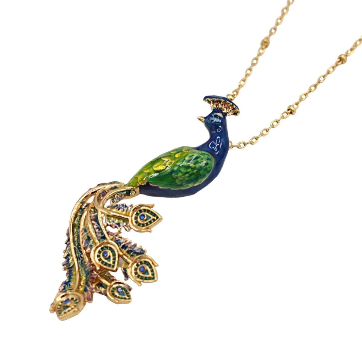 Peacock Long Pendant