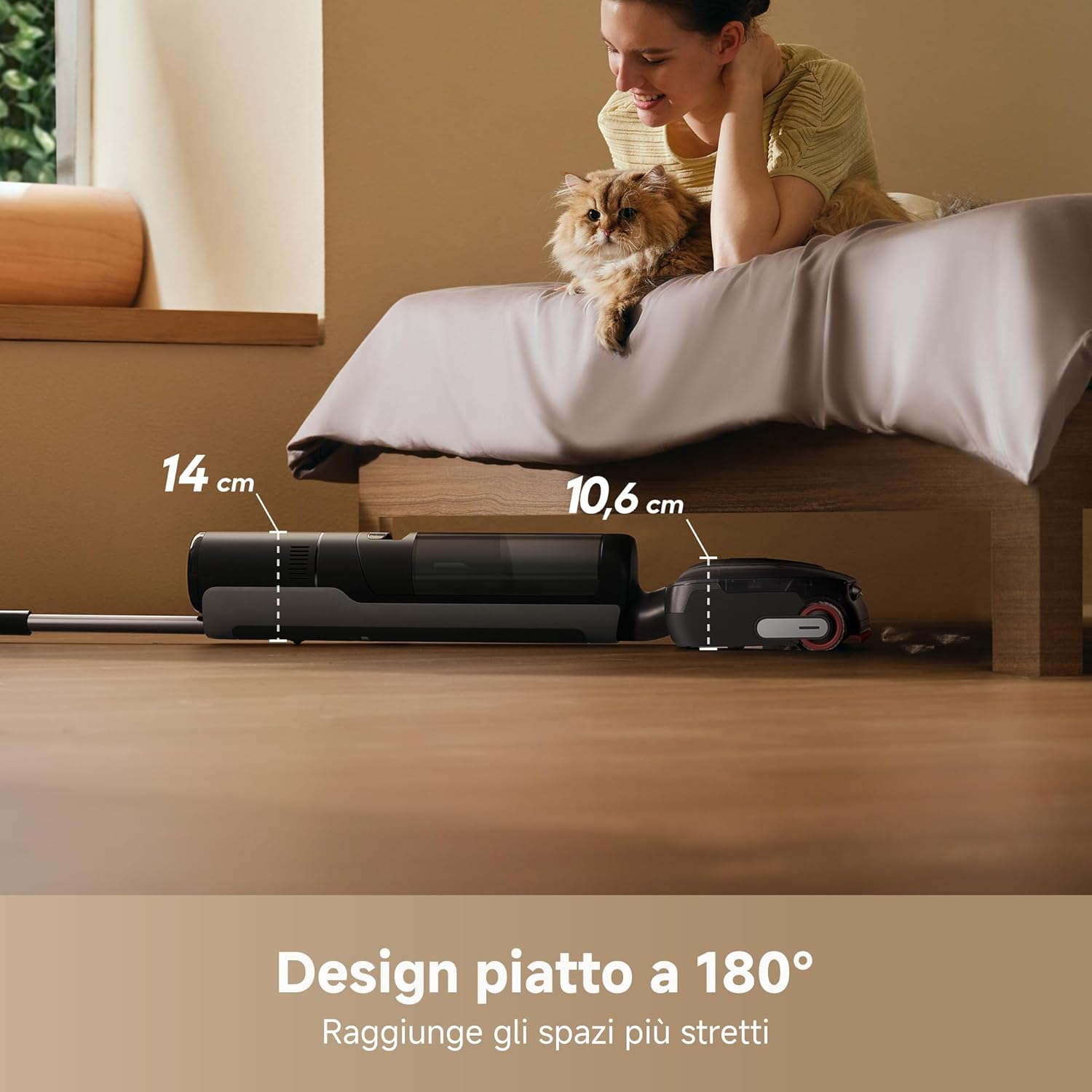 DREAME H15 Pro FoamWash Aspirapolvere Lavapavimenti, Pulizia Mirata, Dosaggio Intelligente Detergente, Braccio Robotico IA 2.0, TangleCut 2.0, Lavaggio Spazzola 100 °C, Asciugatura Intelligente