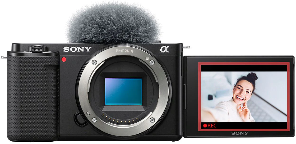 Sony Alpha ZV-E10 tükör nélküli vlogkamera – csak váz – fekete