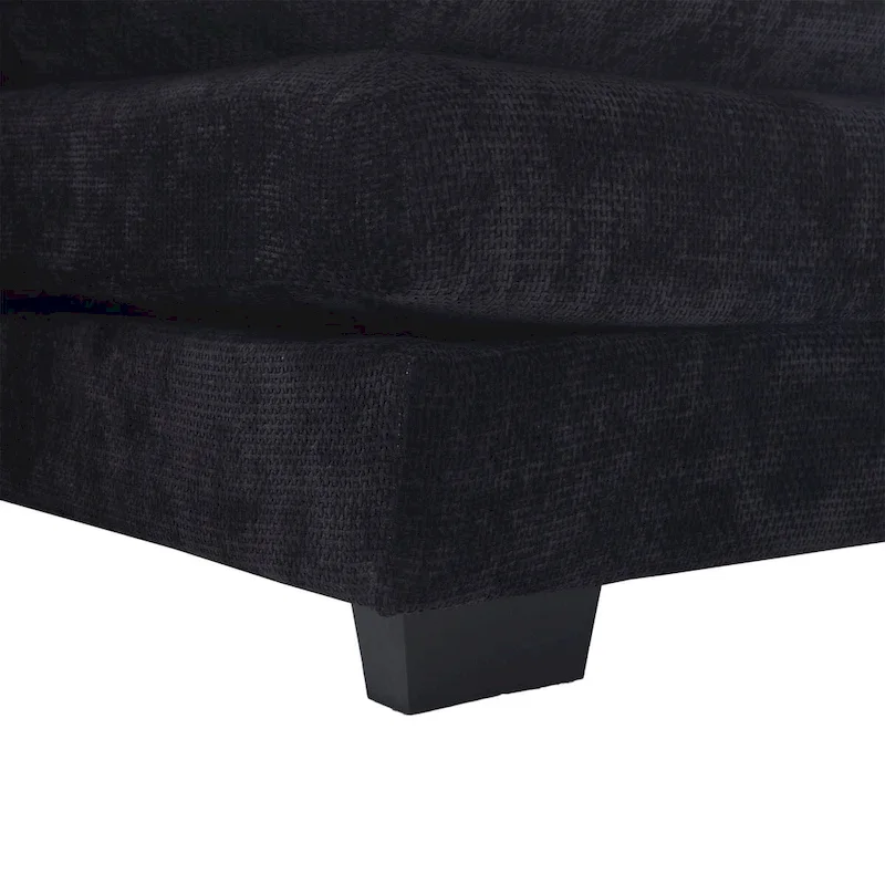 U-Shaped Chenille Sectional Sofa - Reversible Modular Seating