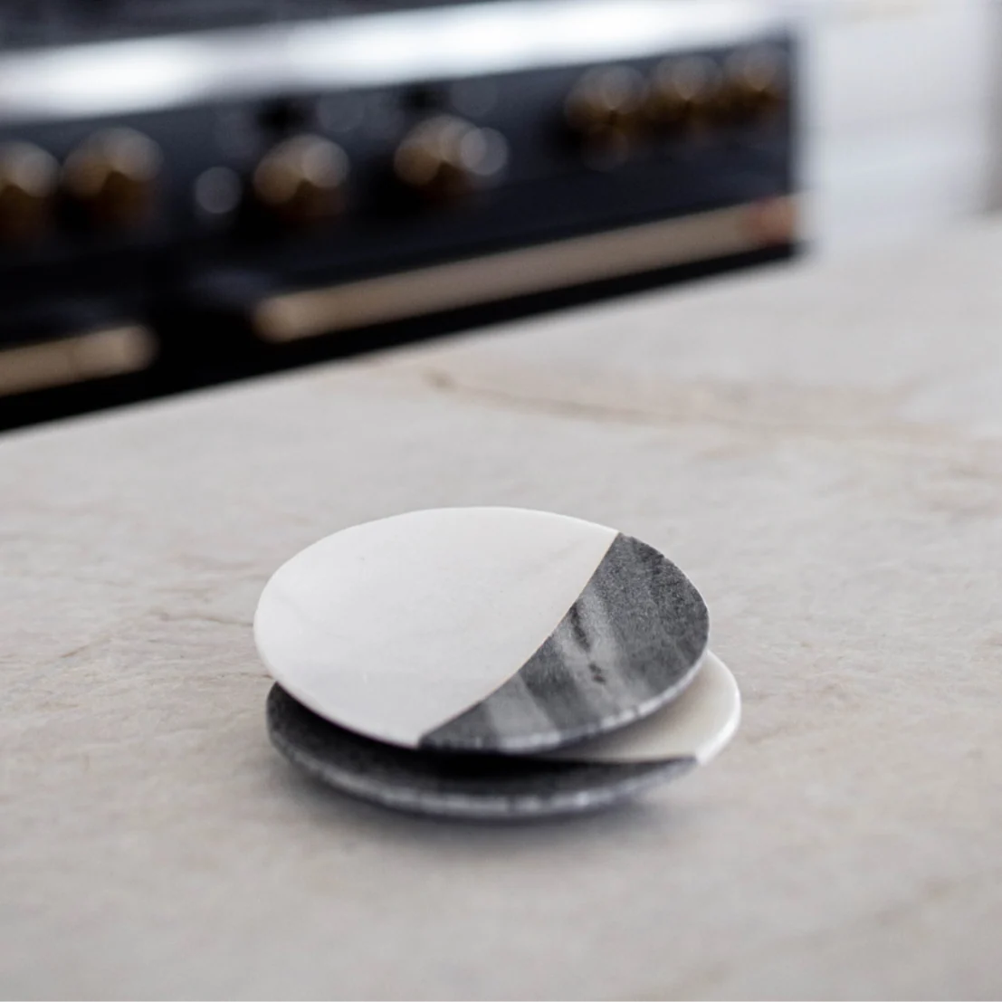 Color Block White Marble Dishes