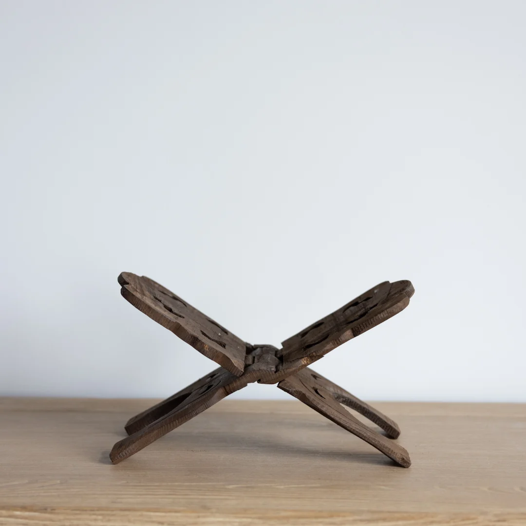 Antique Inspired Reclaimed Wood Book Stand