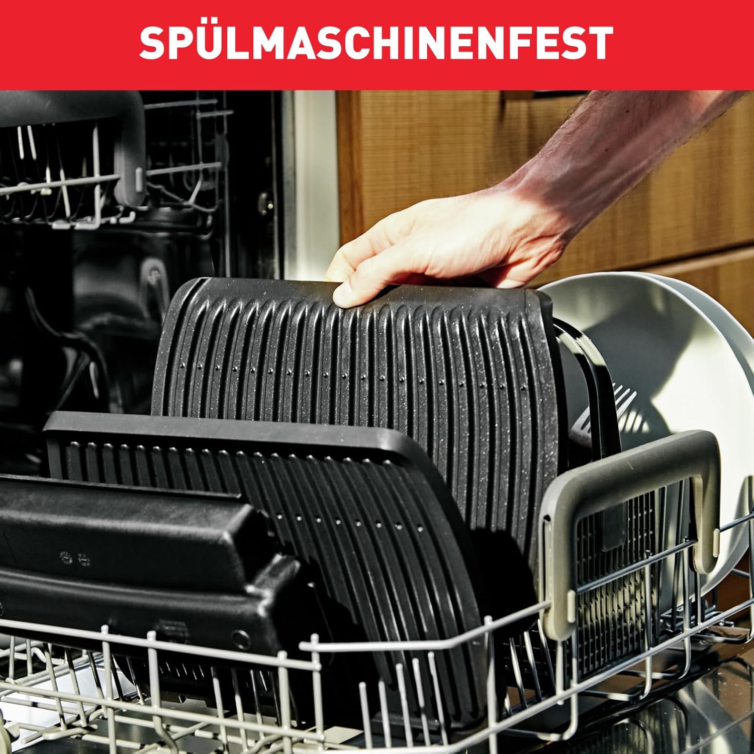 Tefal OptiGrill Elite XL Kontaktgrill, 16 Programme, Digitales Display mit Garstufenanzeige, abnehmbare XL-Platten, Grillboost-Funktion, intuitive Bedienung, Elektrogrill, Edelstahl, GC760D12