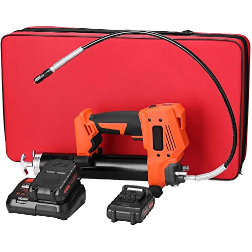 HLGKBY Kit Pistola per ingrassaggio Elettrico, Pistola per ingrassaggio a Batteria, Tubo antideflagrante da 10000 PSI/689 Bar, 1 Batteria agli ioni di Litio, Strumento per Il rifornimento : Amazon.it: Auto e Moto