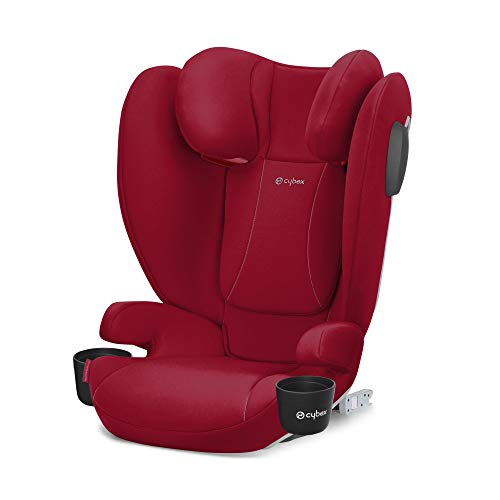 CYBEX Solution B2 fix  Lux   Rialzo con schienale alto, leggero, installazione sicura, protezione dagli impatti laterali lineari, poggiatesta reclinabile in altezza regolabile in 12 posizioni, colore : Prima infanzia