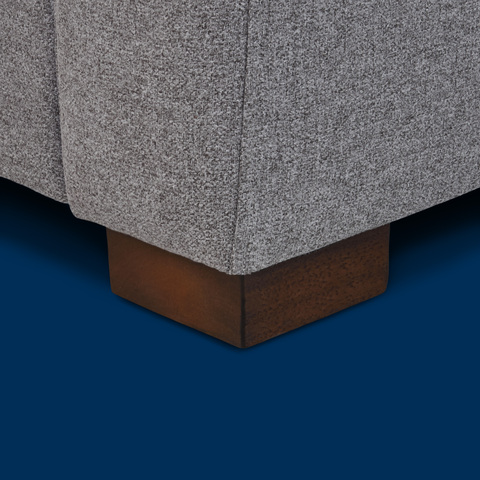 Solid Wood Legs in Walnut Brown Solid Wood Legs in Walnut Brown