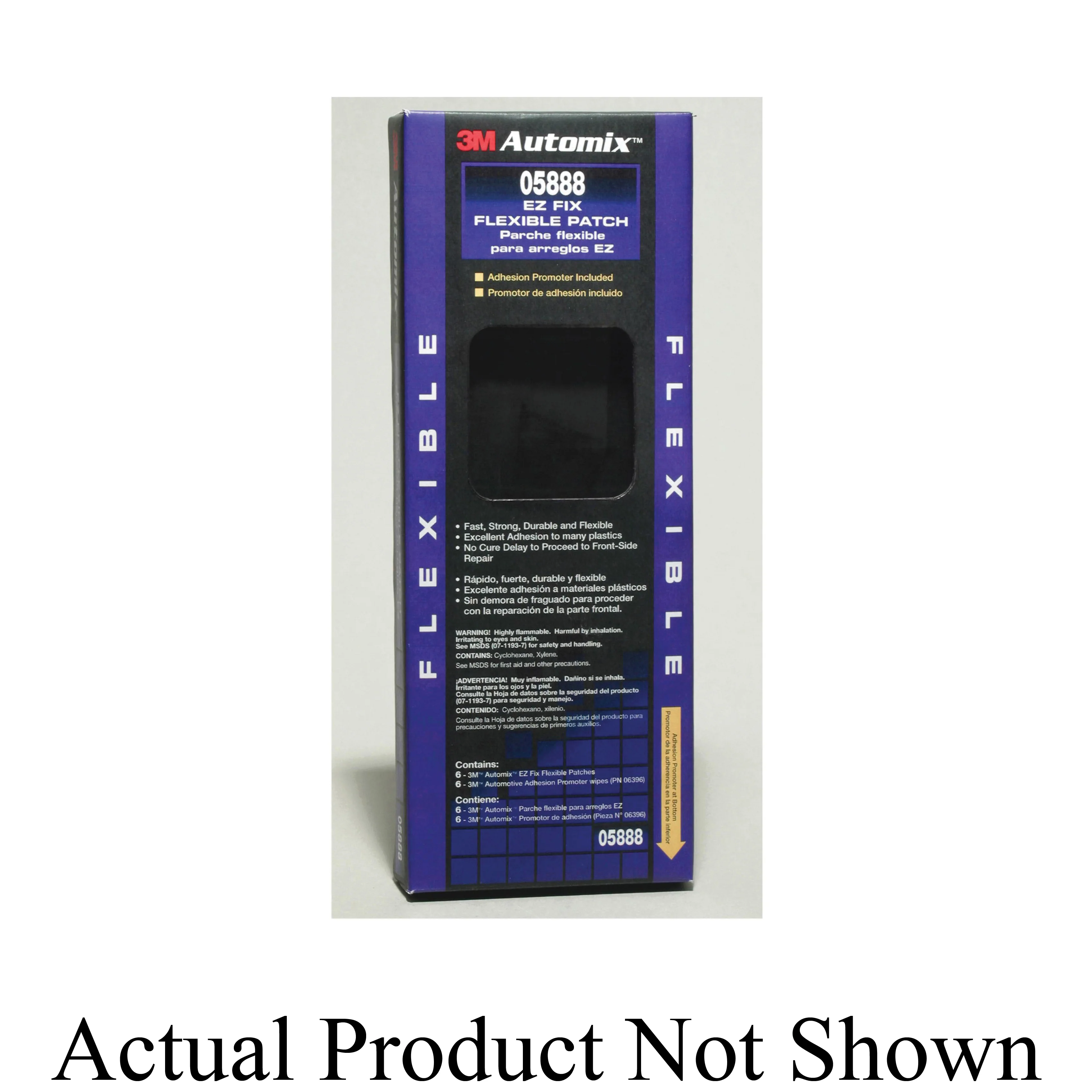 3M 05888  ~  Flexible Bumper Patch Black 4 in x 8 in (10.16 cm x 20.32 cm)