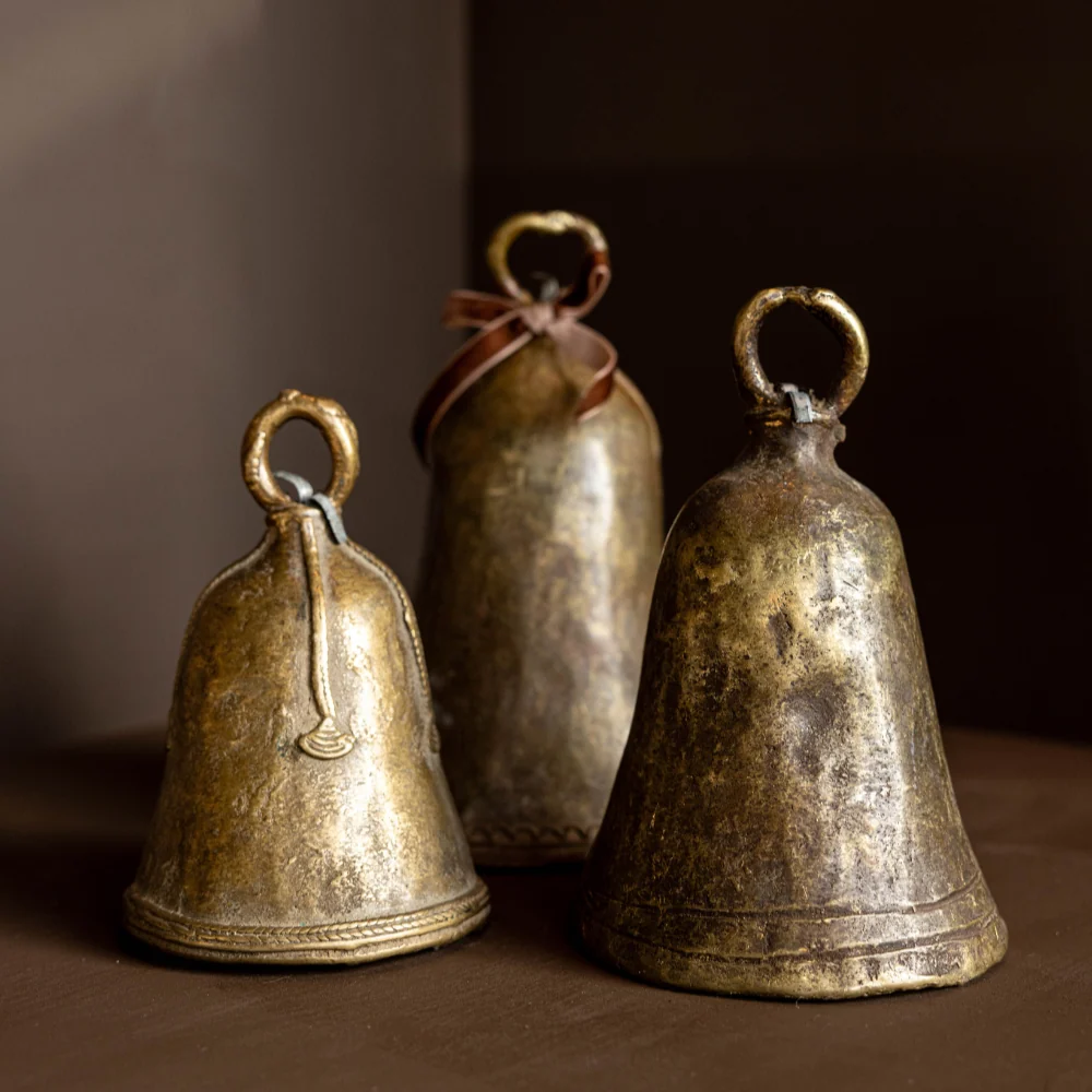 Antique Brass Cow Bell