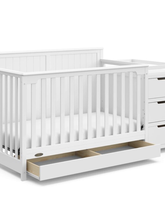 Culla trasformabile 5 in 1 Graco Hadley con fasciatoio e cassetto
