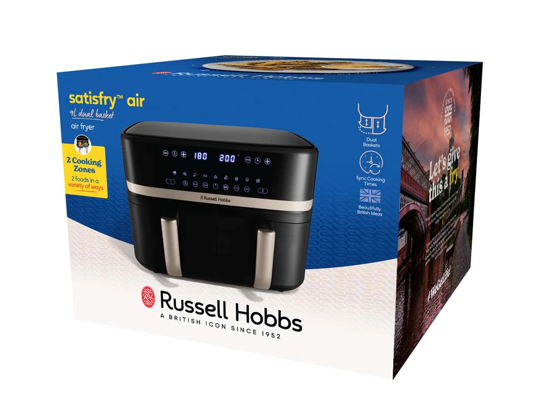 Russell Hobbs  Airfryer Dual Basket 27680-56 - 9L