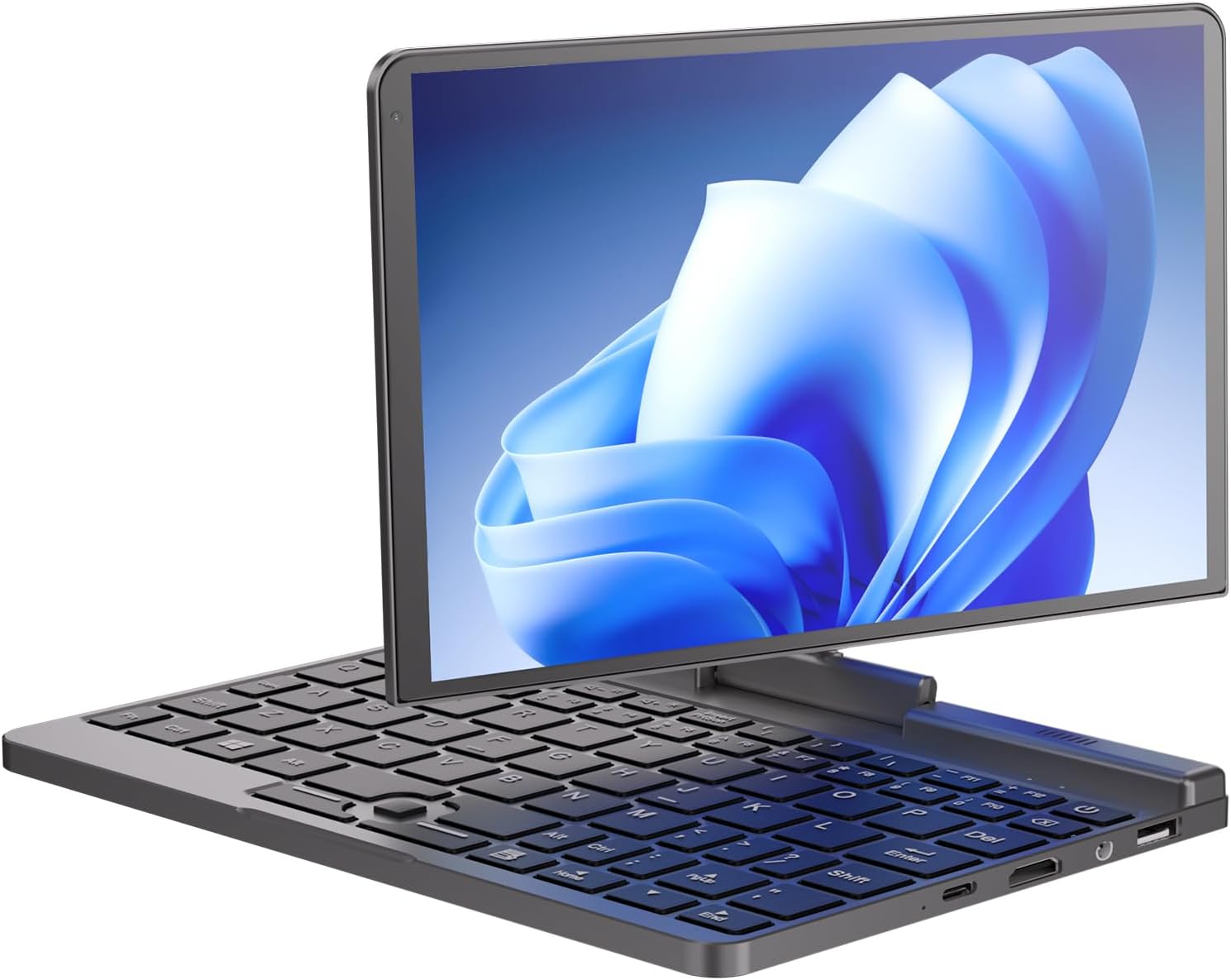 2 in 1 Mini Laptop Win 11 HD Touchscreen Swivel for Handwriting, 12GB RAM 512GB SSD, Backlit Keyboard, N150, 2MP, WiFi 6, BT5.2
