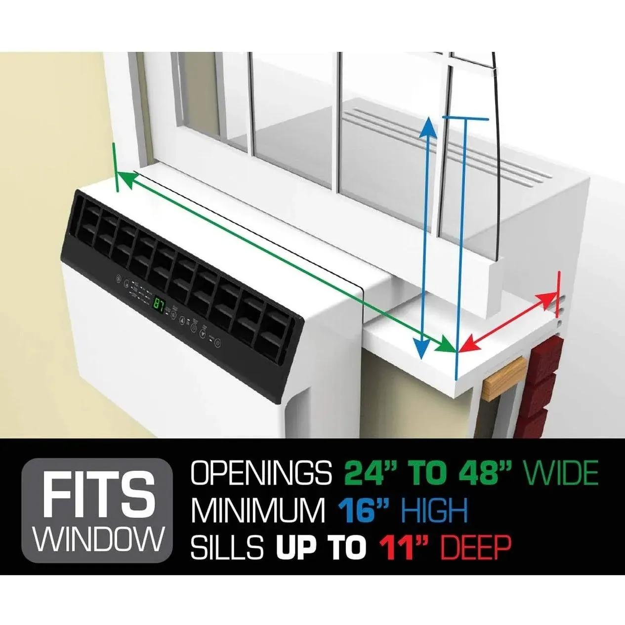 Soleus Air 8000 BTU hibrid (nyereg) ablakklíma WiFivel - 8000 BTU (fehér)