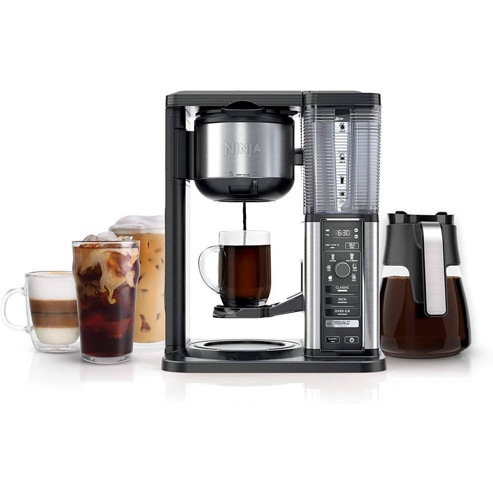 Ninja Specialty Coffee Maker With 50 Oz. Glass Carafe, Black And Stainless Steel Finish