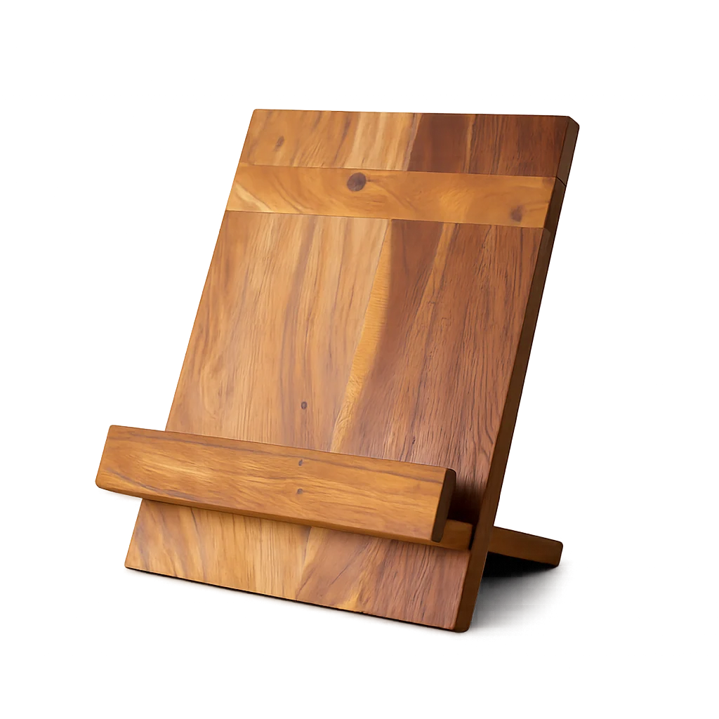 Wooden Cookbook Stand