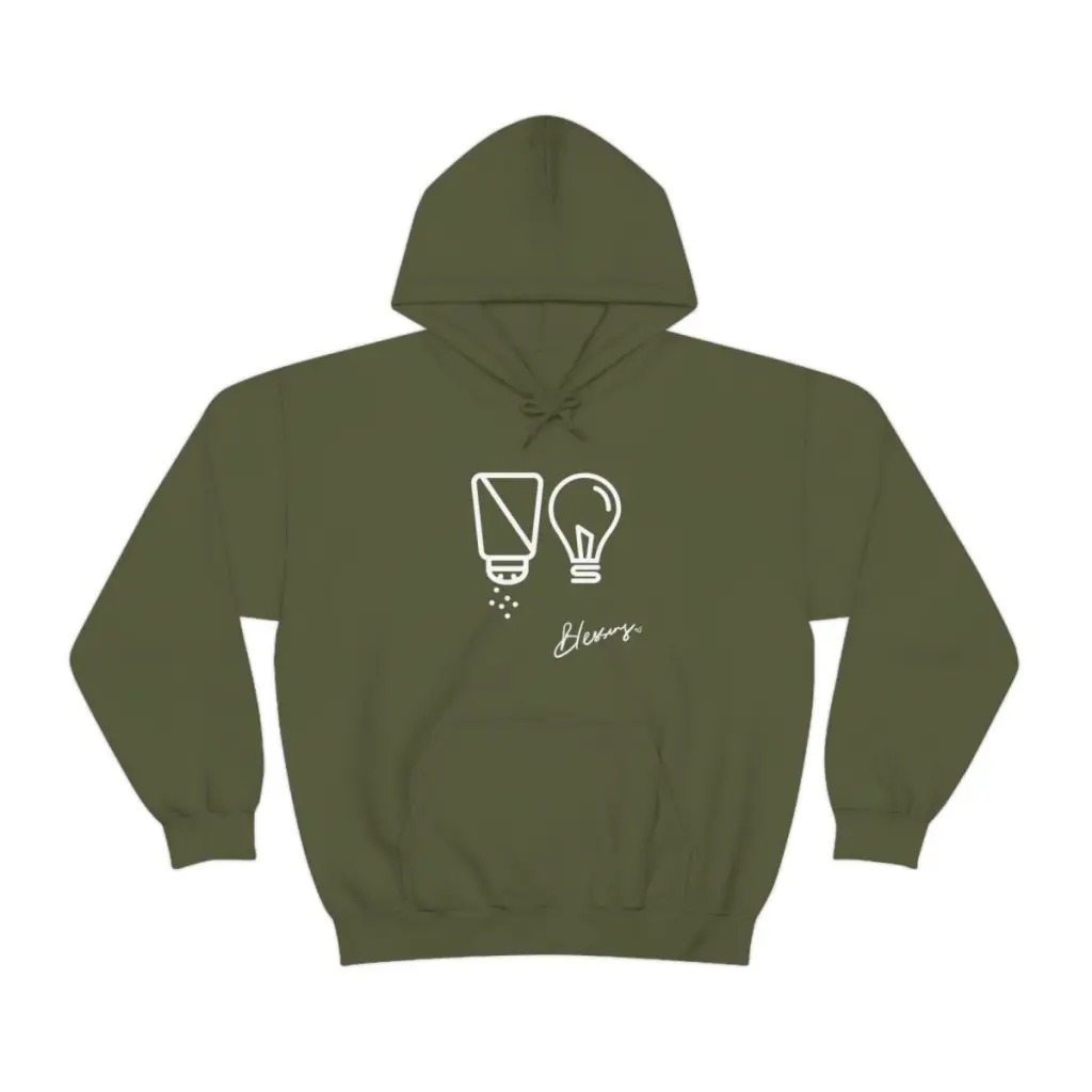 Salt and Light Christian Streetwear Hoodie | Oversize Aesthetic Faith Sweater for Worship God | Christian Gift for Him for Her