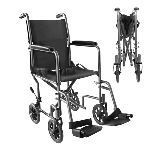 PEPE   Sedia a Rotelle Pieghevole Leggera (Sedia Stretta 38 cm), Sedia a Rotelle Stretta, Sedia a Rotelle da Transito Acciaio, Sedie Rotelle per Anziani Richiudibile, Sedia Rotelle Pieghevole : Amazon.it: Salute e cura della persona