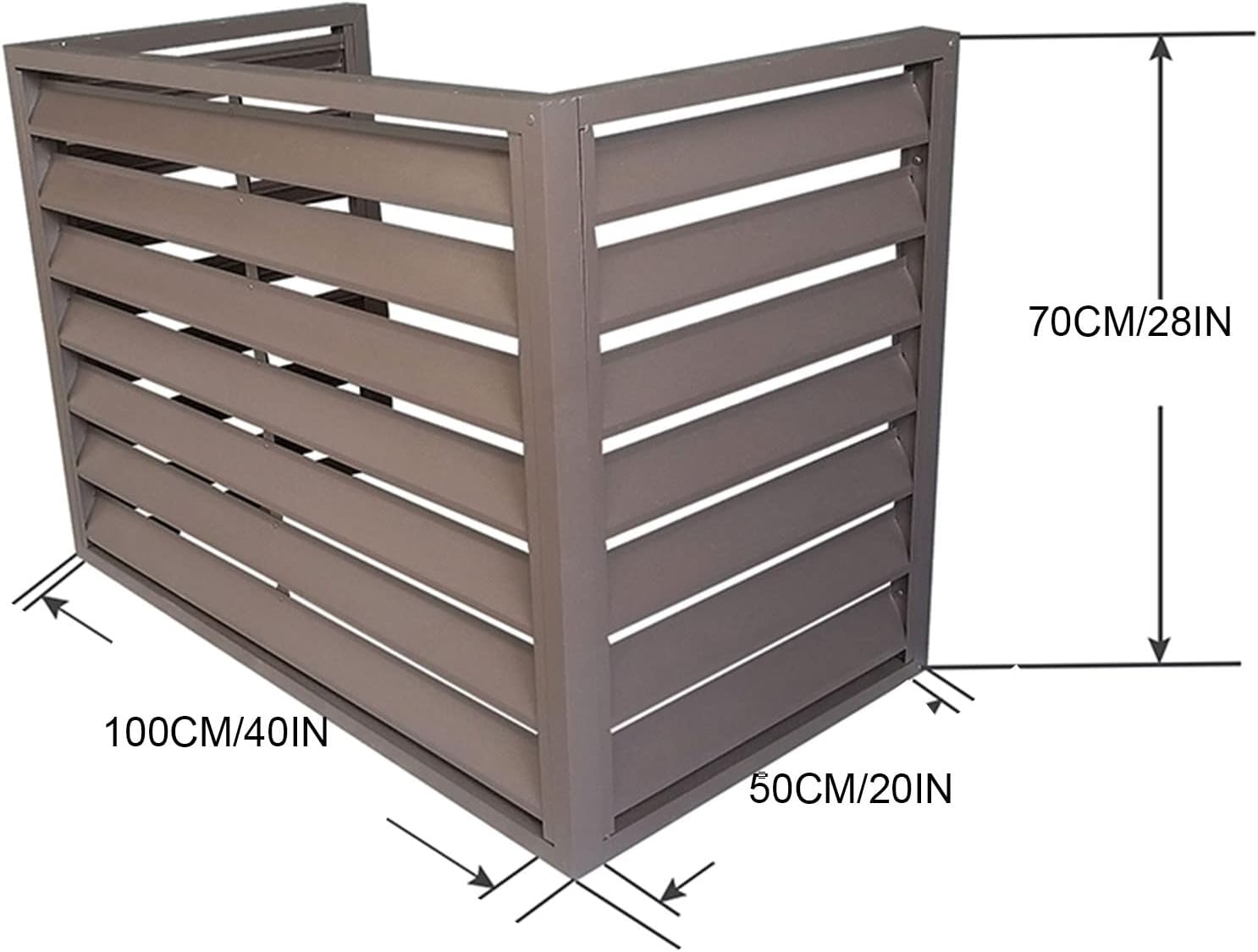 Aluminium-Sonnenschutz für Klimaanlagen, energieeffizienter Schutz, wetterfest, Zubehör für Klimaanlagen