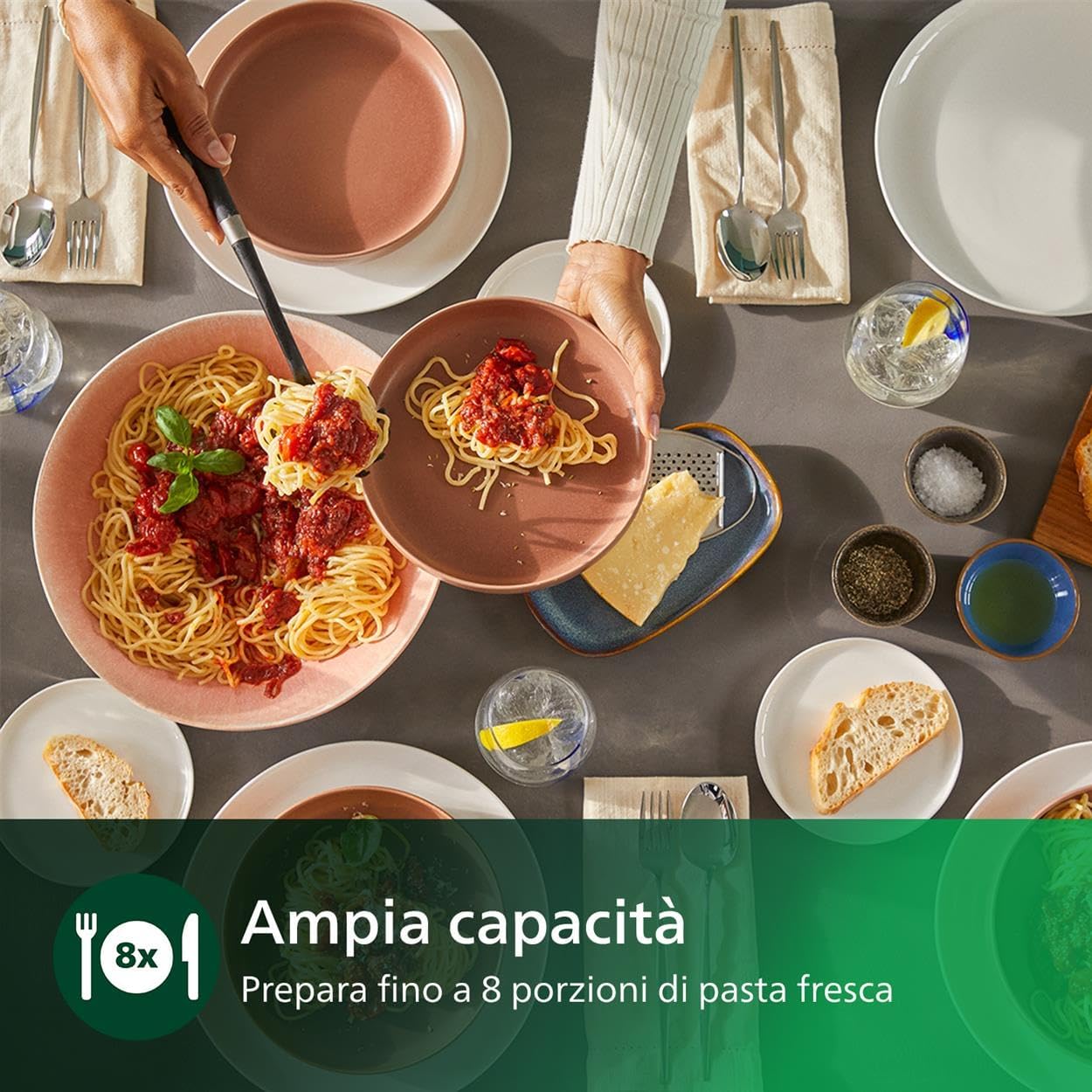 Macchina Per La Pasta Serie 7000 - Tecnologia ProExtrude, Completamente Automatica, Tecnologia Di Miscelazione Perfetta, 6 Trafile, Bianco (HR2660/00)