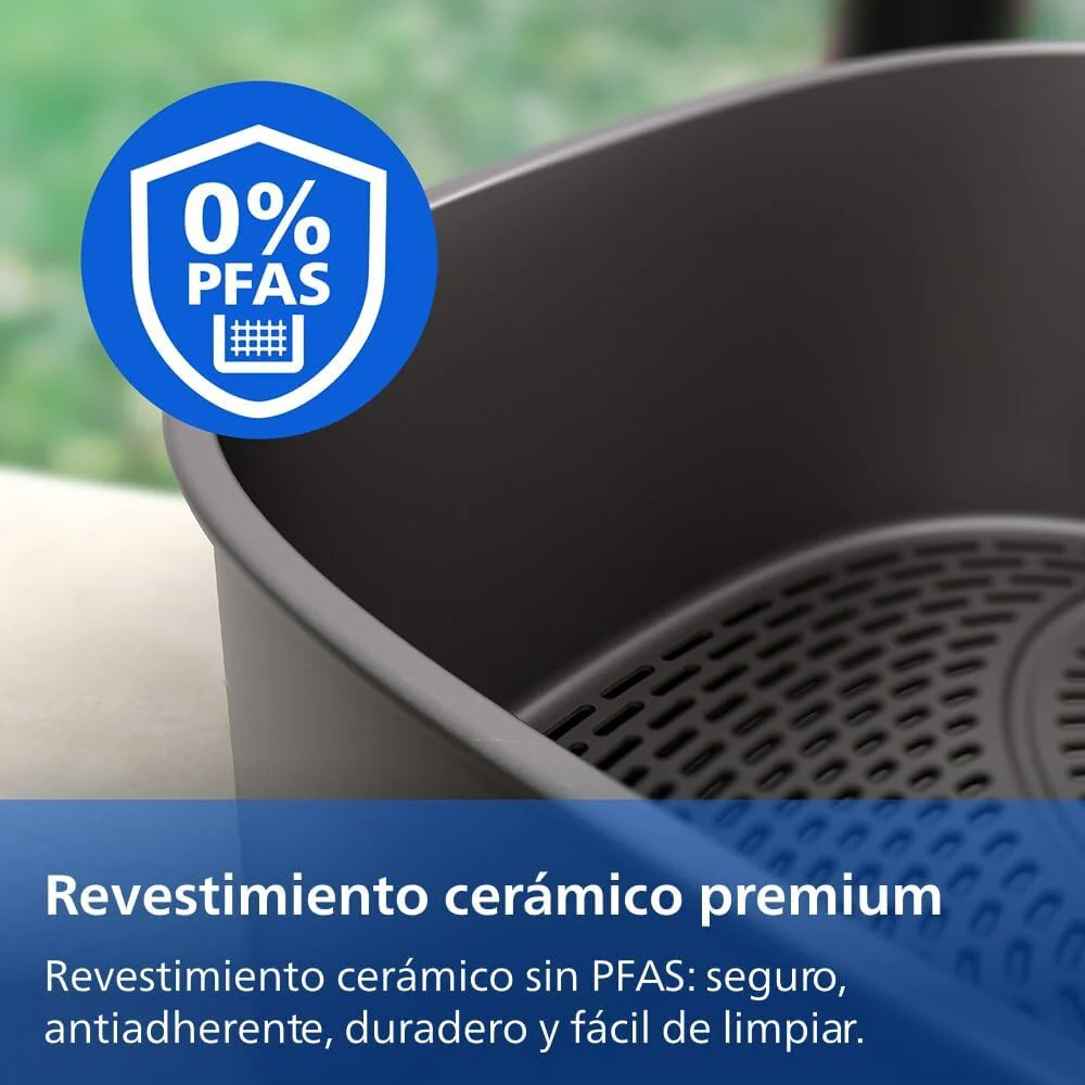 Philips Airfryer Series 4000 Double Vertical Basket 10L – RapidAir Technology, Sync, 2 Baskets at Once, 45% Less Space, PFAS Free Ceramic Coating, Viewing Windows (NA460/00)