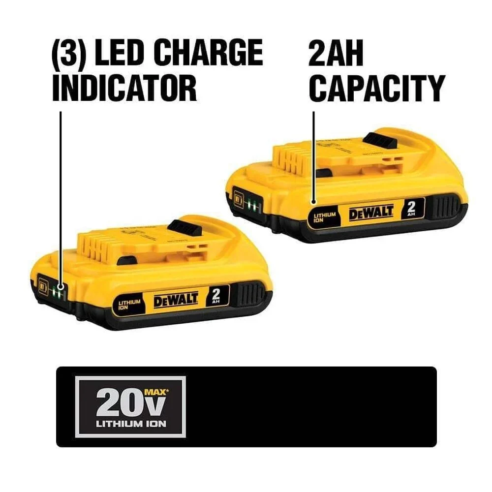 DEWALT 20V MAX 10-Tool Combo Kit with Batteries & Charger - Drill, Impact Driver, Blower, Flashlight, Speaker, Grinder, Saw, Vacuum