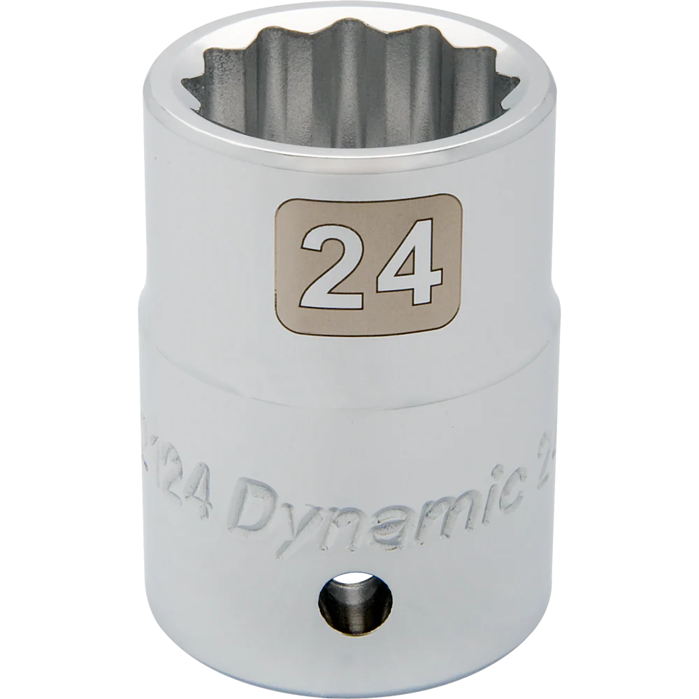 Dynamic D022119  ~  3/4 Inch Drive 12 Point 19 mm Chrome Socket