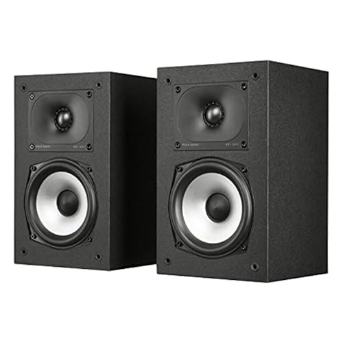 Polk Audio Monitor XT15   Coppia di Diffusori da Libreria o Surround, Certificato Audio, Compatibile con Dolby Atmos e Dts: X, Tweeter In Terilene da 1