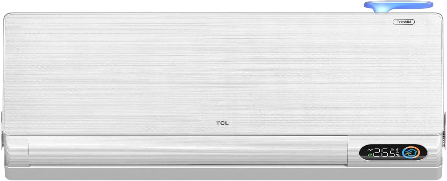 Split Klimaanlage FreshIN 12000 BTU QuadruPuri-Filter mit 360° Luftstrom, Filter-und Selbstreinigungssystem WIFI, App und Steuerung
