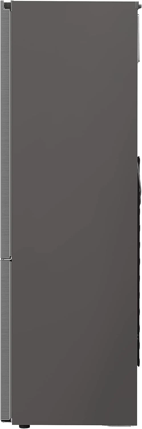 LG GBV22NCCEP Kühl-/Gefrierkombination – Smart Inverter Compressor, Total No Frost, Modern Flat Door Design, Matt Schwarz Metallic, Energieeffizienz A