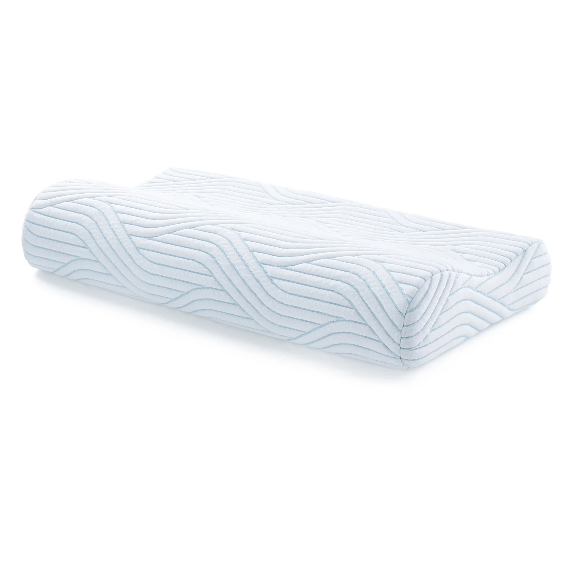 Cuscino TEMPUR Shape Queen – Ergonomico per collo e spalle – Per chi dorme sulla schiena e sul fianco – 61 x 31 cm – Federa SmartCool lavabile