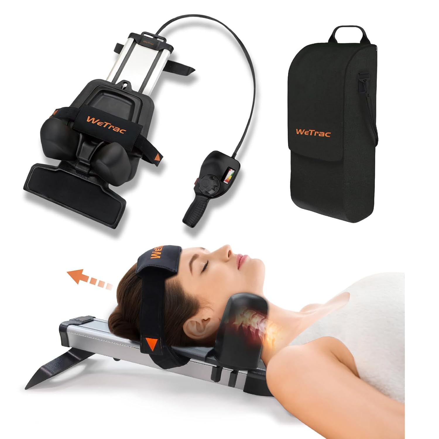 iSTIM WeTrac Cervical Neck Traction Device with Travel Bag
