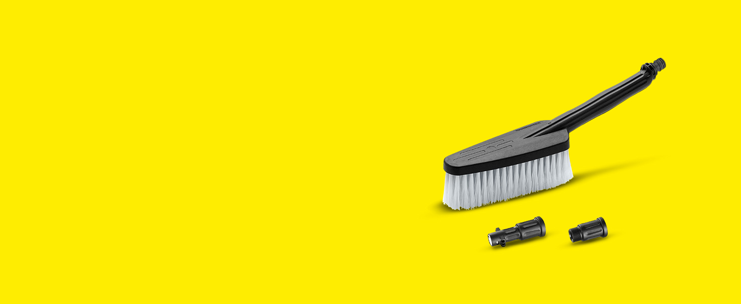 The Soft Bristle Bursh in front of yellow background
