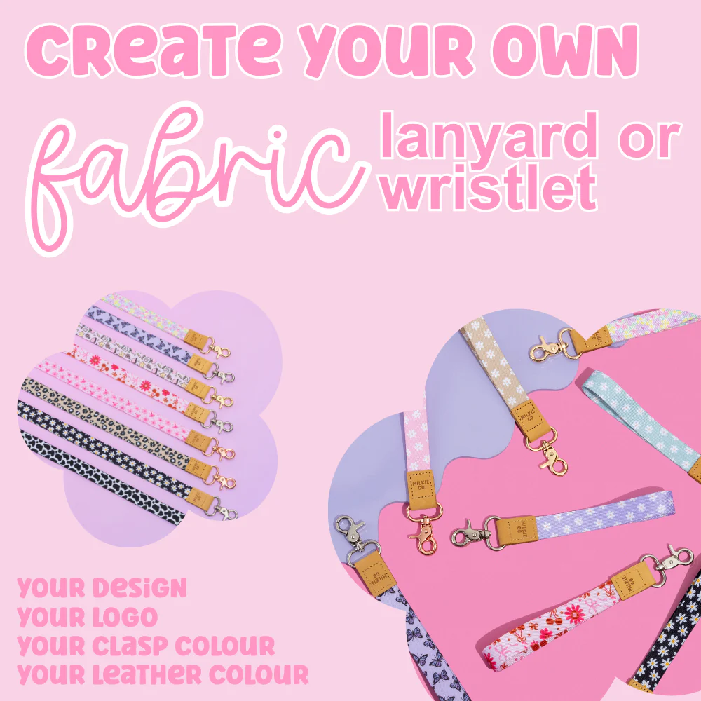 Create your own Fabric Lanyards/Wristlets