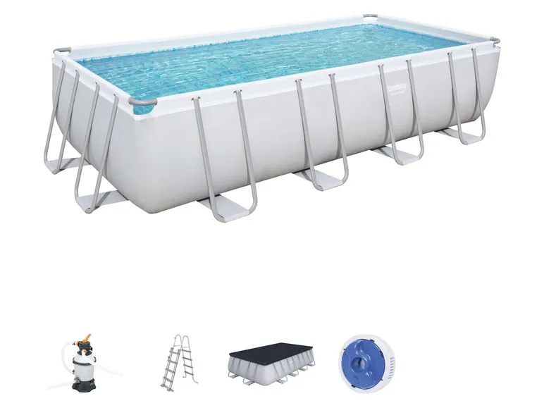 Power Steel™ Frame Pool Komplett-Set, eckig