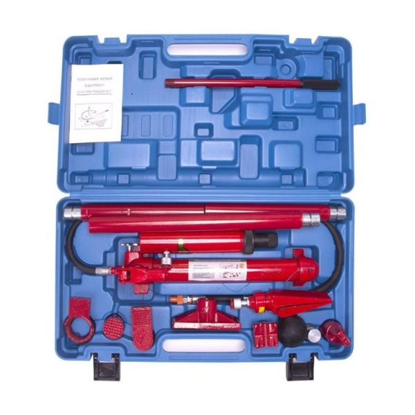 2025 10 Ton Porta Power Hydraulische Krik Reparatieset �C Autowerkplaats Luchtpomp Heftoestel Carrosserie Frame Gereedschapsset