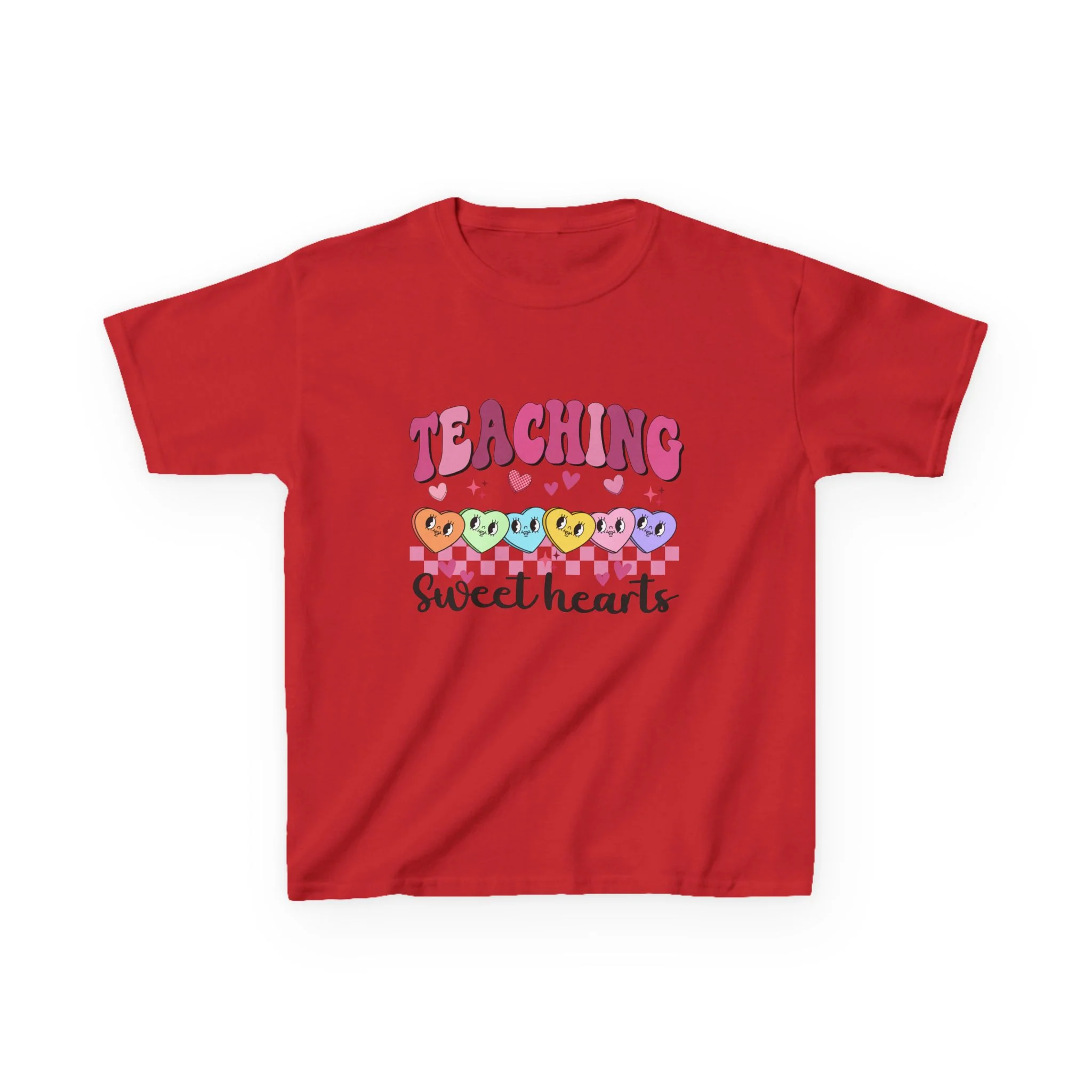 Teaching Sweethearts Kids Tee | Candy Heart Teacher Shirt