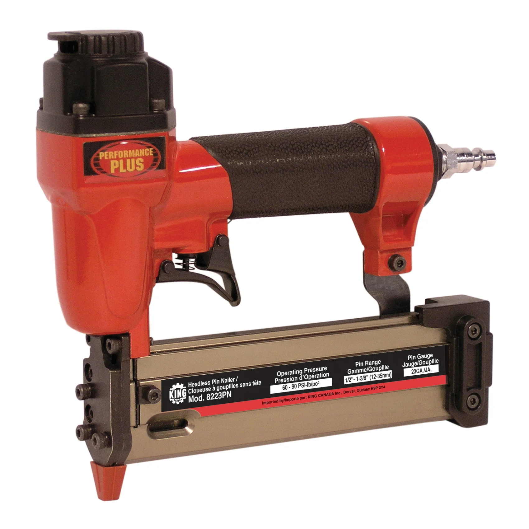 King Canada 8223PN  ~  Pin Nailer 23 Ga. 1/2 Inch - 1 3/8 Inch