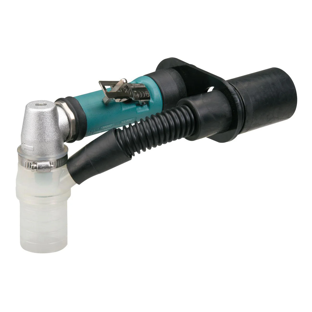 Dynabrade 56719  ~  .4 Hp Right Angle Die Grinder Central Vacuum 20000 Rpm Rear Exhaust 1/4 Inch & 6 mm Collets Extended Muffler