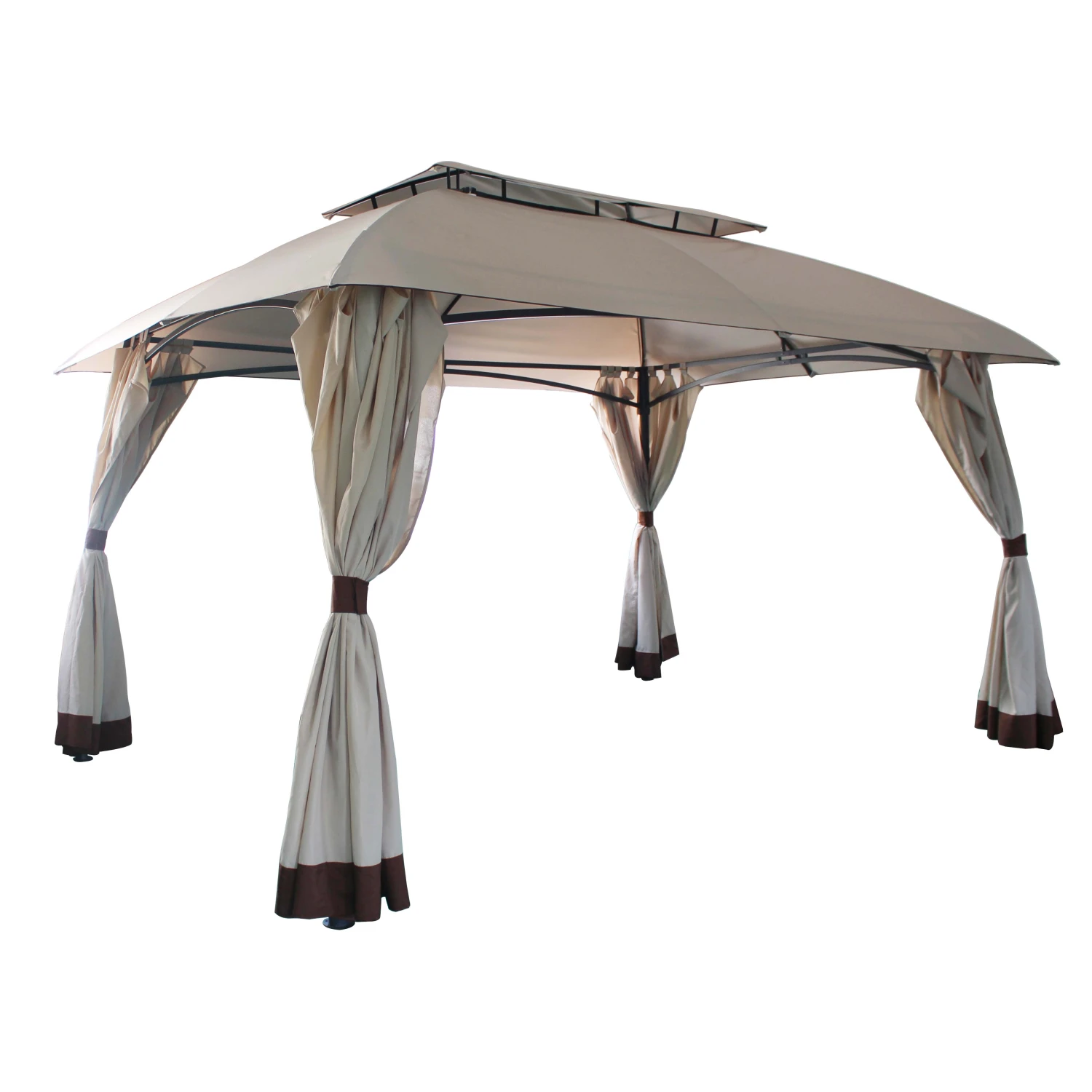 Gazebo in acciaio e poliestere 265x400x300 cm