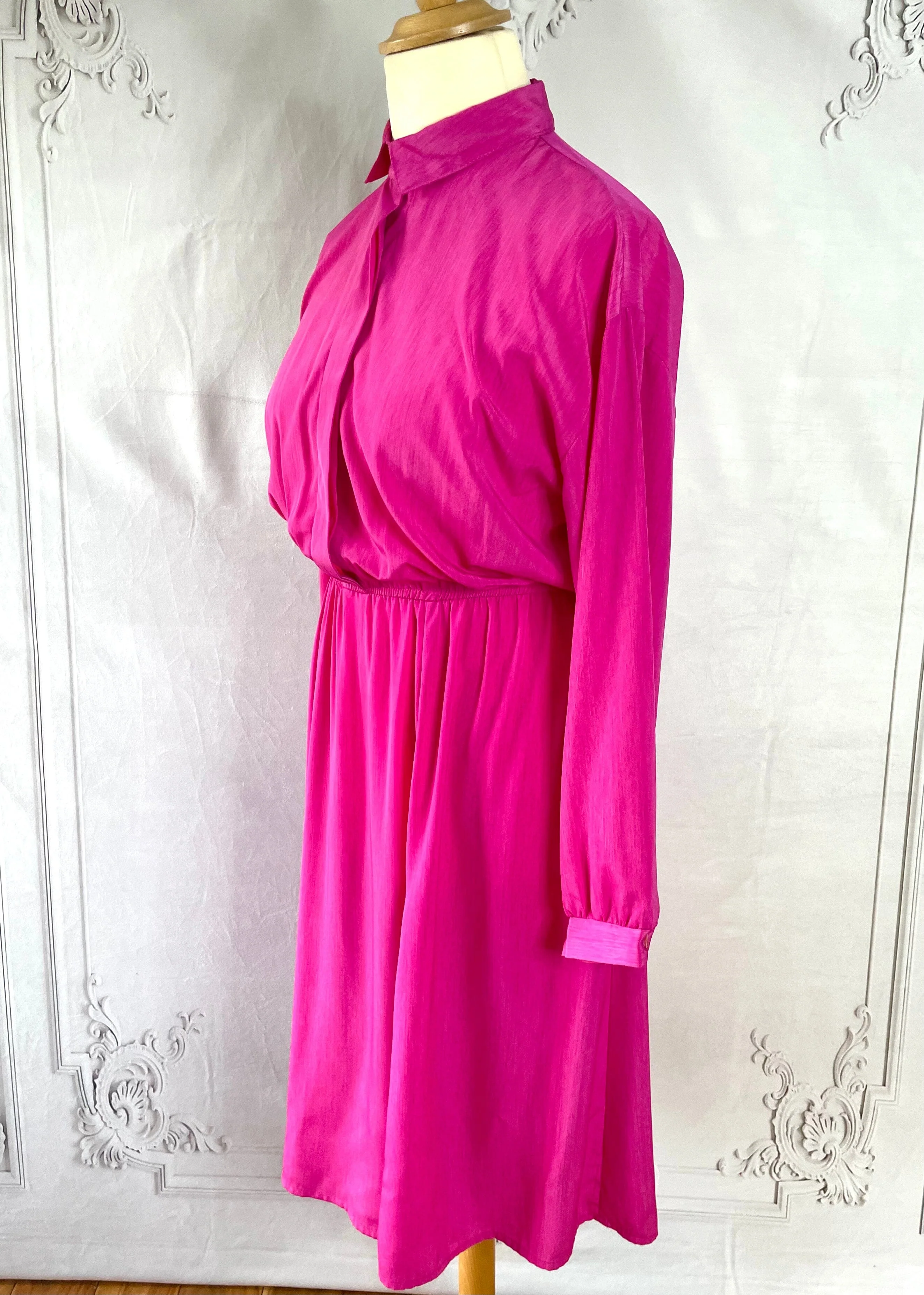 1980s Kay Brandon Shirtwaister Dress